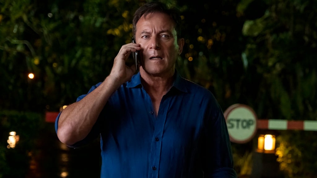 Jason Isaacs as Timothy Ratliff in "The White Lotus" Season 3.