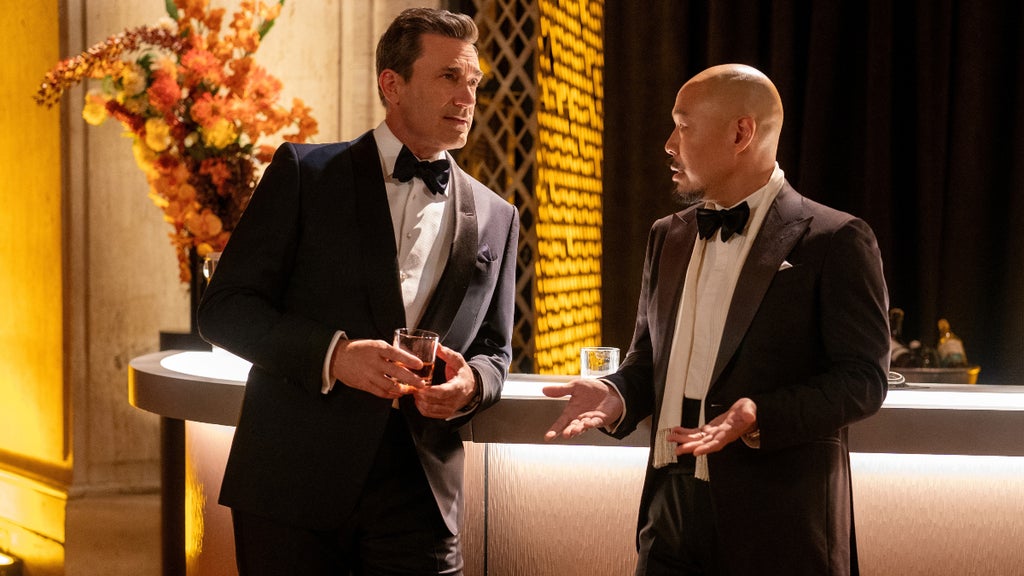 Jon Hamm and Hoon Lee in "Your Friends & Neighbors."