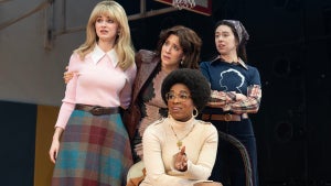 Audrey Corsa, Irene Sofia Lucio, Adina Verson and Kristolyn Llod in "Liberation" (Credit: Joan Marcus)