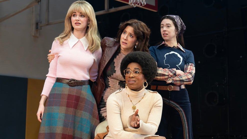 Audrey Corsa, Irene Sofia Lucio, Adina Verson and Kristolyn Llod in "Liberation" (Credit: Joan Marcus)