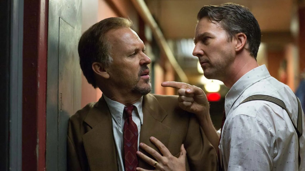 Michael Keaton and Edward Norton in "Birdman."