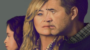 Ellen Pompeo, Mark Duplass and Imogen Faith Reid star in Hulu series "Good American Family" (Credit: Hulu)