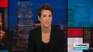 Rachel Maddow hosting "The Rachel Maddow Show" on Feb. 10, 2025.