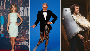 Taylor Swift, Steve Martin and Chevy Chase are among the hosts of "Saturday Night Live" (Credit: Getty Images)