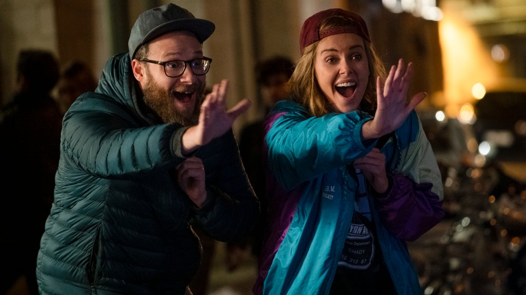 Seth Rogen and Charlize Theron in "Long Shot."
