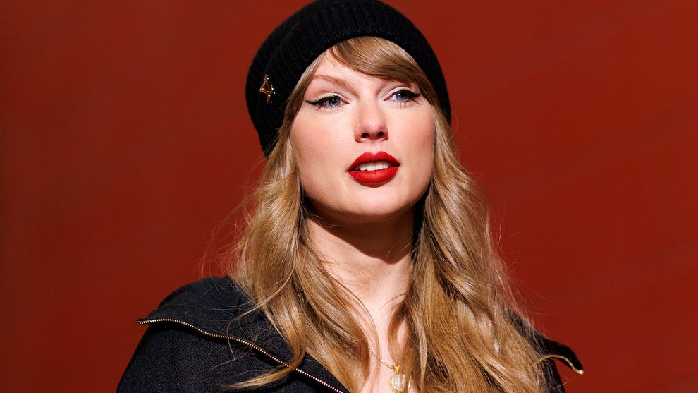 Taylor Swift at the Kansas City Chiefs' AFC Championship game on Jan. 26 (Credit: Brooke Sutton/Getty Images)