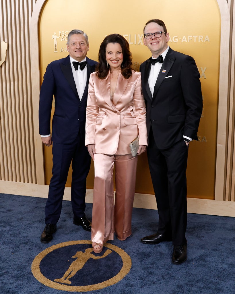 Ted Sarandos, Fran Drescher, Duncan Crabtree-Ireland
