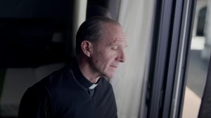Ralph Fiennes in "Conclave" (Focus Features)