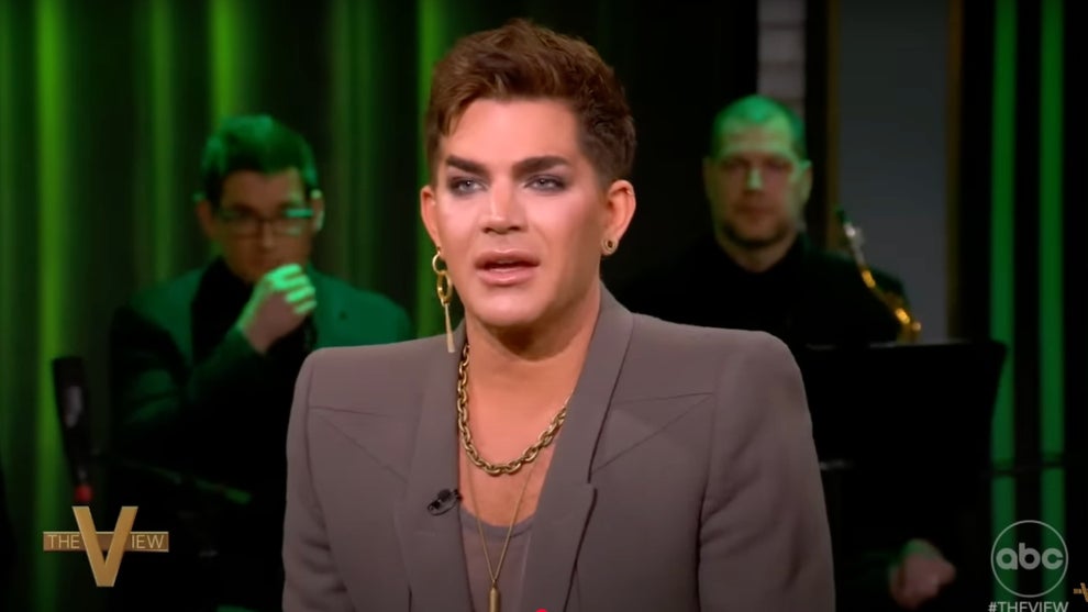 Adam Lambert on "The View" (Credit: ABC)
