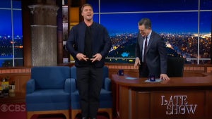 Alan Ritchson on "The Late Show" (CBS)