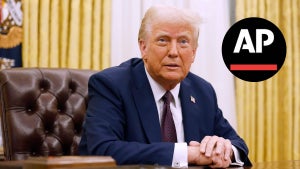 donald trump executive orders ap ban logo