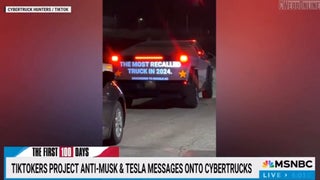 TikTokers Are ‘Hunting’ Tesla Cybertrucks to Project Anti-Musk Messages on the Tailgate | Video
