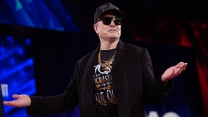 CEO of Tesla and SpaceX Elon Musk speaks at the Conservative Political Action Conference (CPAC) at the Gaylord National Resort Hotel And Convention Center on February 20, 2025 in Oxon Hill, Maryland