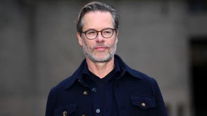 Guy Pearce attends "The Brutalist" photocall at The Barbican Centre on January 15, 2025 in London, England
