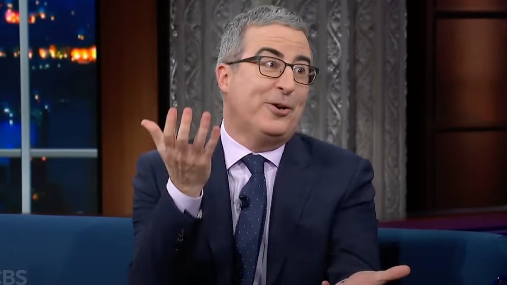 John Oliver on "The Late Show" (CBS)