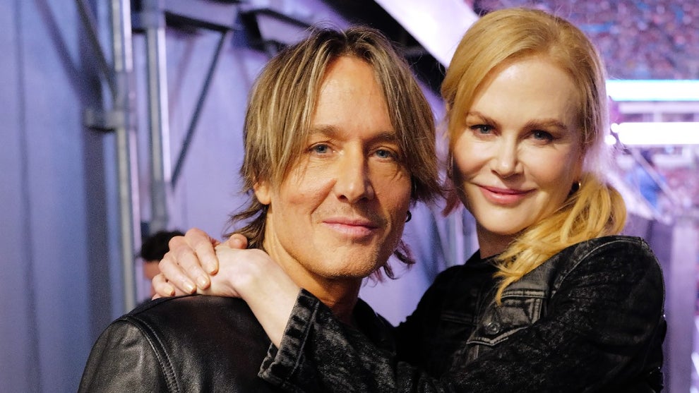 Keith Urban and Nicole Kidman are seen backstage at the Concert For Carolina Benefit Concert at Bank of America Stadium on October 26, 2024 in Charlotte, North Carolina. (Photo by John Shearer/Getty Images for Concert For Carolina)