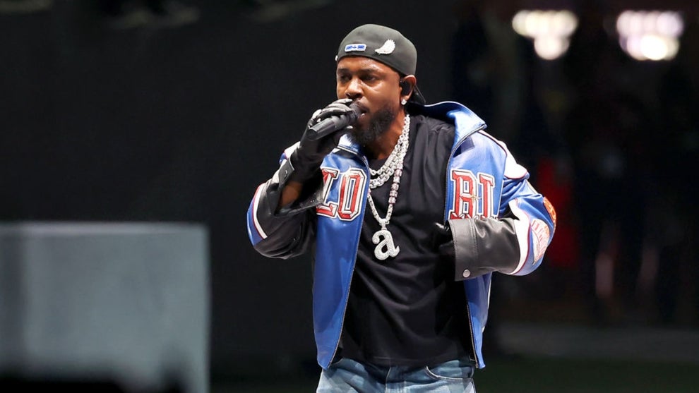 Kendrick Lamar performs onstage during Apple Music Super Bowl LIX Halftime Show at Caesars Superdome on February 09, 2025 in New Orleans, Louisiana