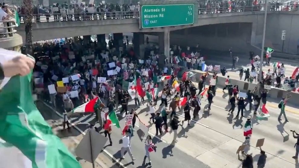 Anti-ICE protests in Los Angeles