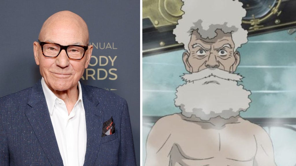 Patrick Stewart, Dr. Lloyd Steam (Getty Images, Toho Co. Sony Pictures, Paramount Pictures)