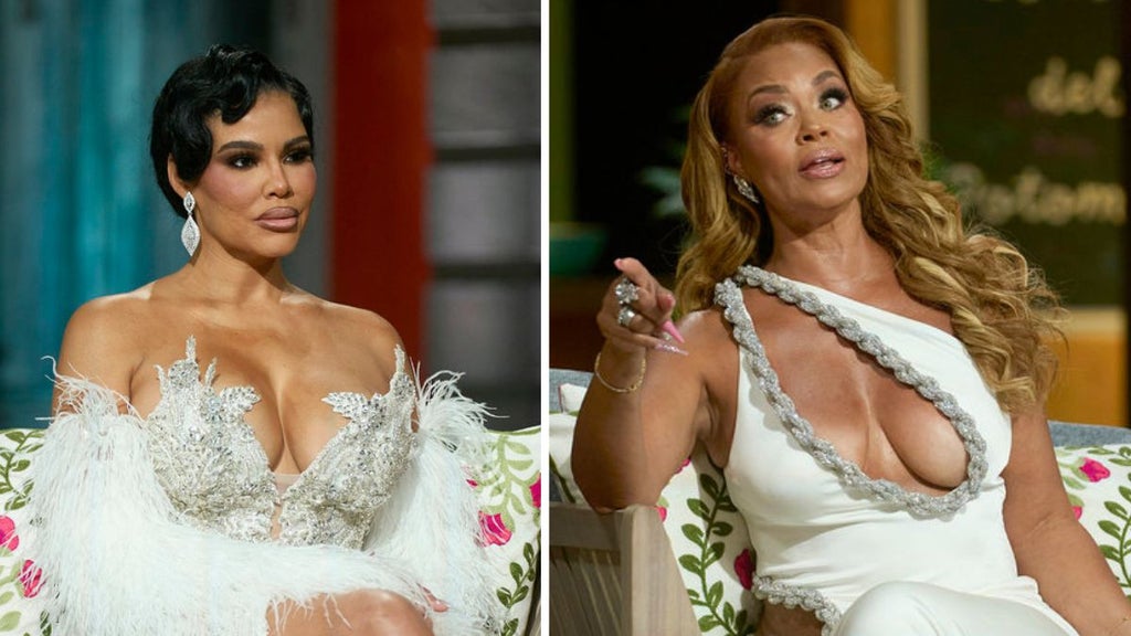 Mia Thornton and Gizelle Bryant on "The Real Housewives of Potomac" Season 9 reunion (Bravo)