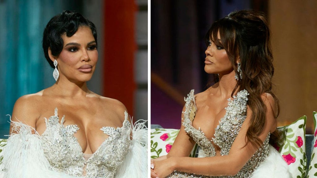 Mia Thornton and Ashley Darby on "The Real Housewives of Potomac" Season 9 reunion (Bravo)