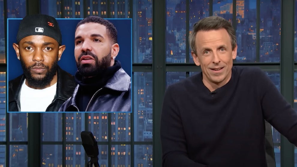 Seth Meyers discusses Kendrick Lamar and Drake during "A Closer Look" (NBC)