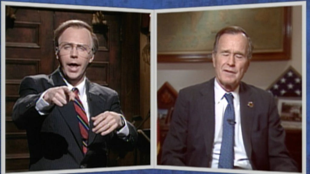 Dana Carvey and George HW Bush on "SNL" (NBC)