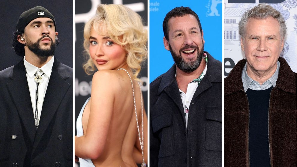 Bad Bunny, Sabrina Carpenter, Adam Sandler and Will Ferrell