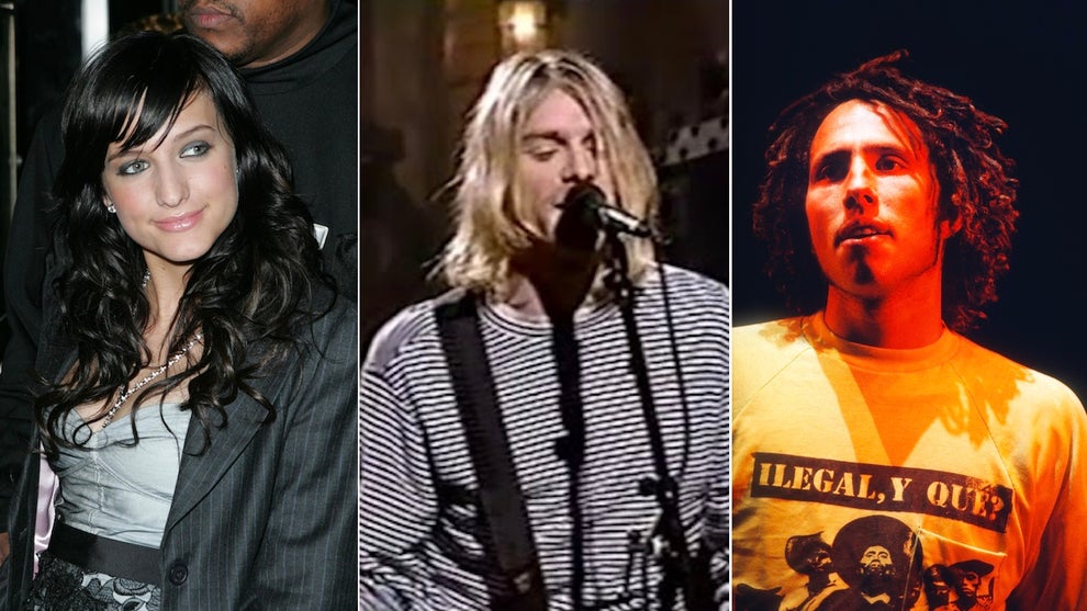 Ashlee Simpson, Kurt Cobain and Zach de la Rocha