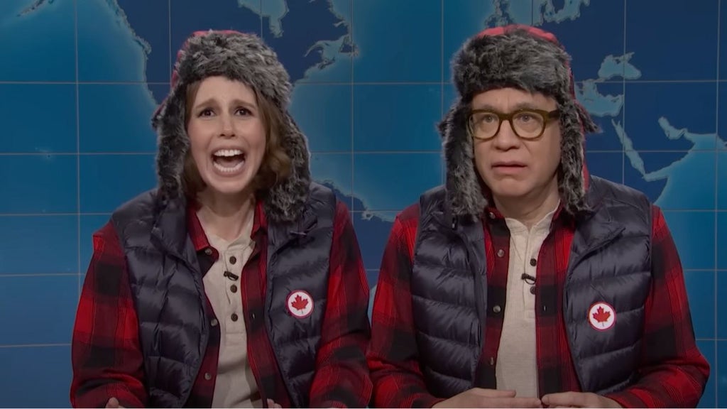 Vanessa Bayer and Fred Armisen in "SNL50" (NBC)