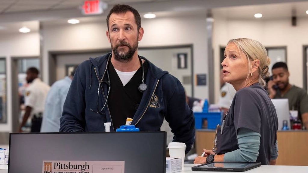the-pitt-noah-wyle-katherine-lanasa-max-warrick-page