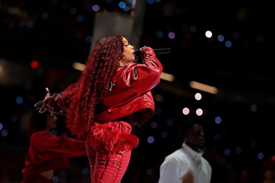 Kendrick Lamar and SZA’s custom leather looks steal the Super Bowl halftime show