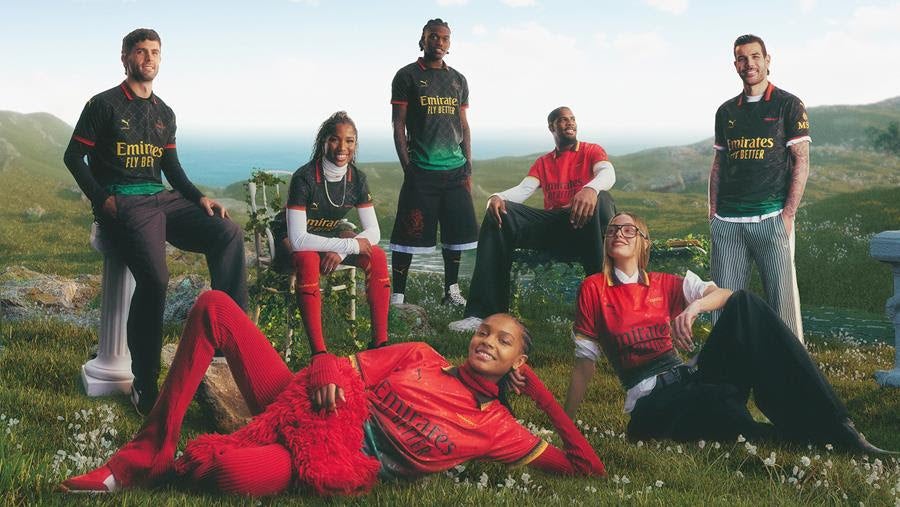 Puma, AC Milan and Off-White unveil the AC Milan x Off-White 2025 kit