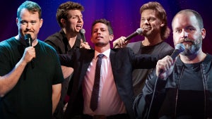 Comedians Shane Gillis, Matt Rife, Tony Hinchcliffe, Theo Von and Tom Segura