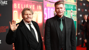 Bruce Glover and son Crispin Glover at the premiere of 'American Gods' in 2019