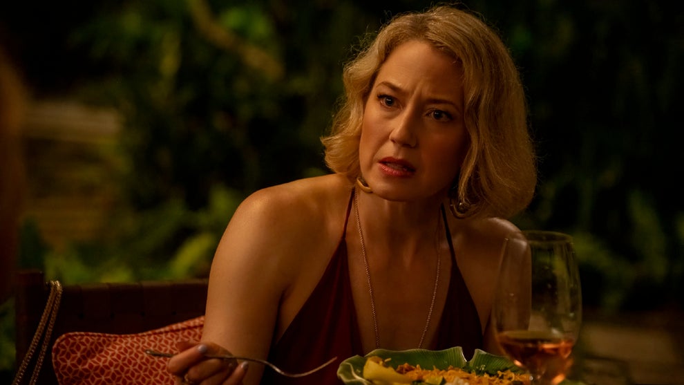 Carrie Coon in "The White Lotus" Season 3, Episode 7. (Credit: Fabio Lovino/HBO)