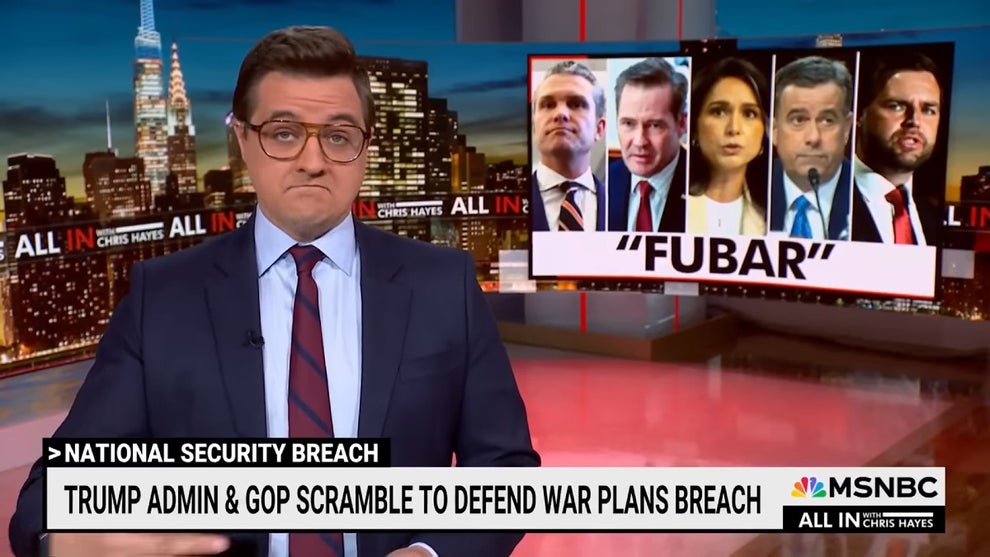 Chris Hayes on Trump military plans breach