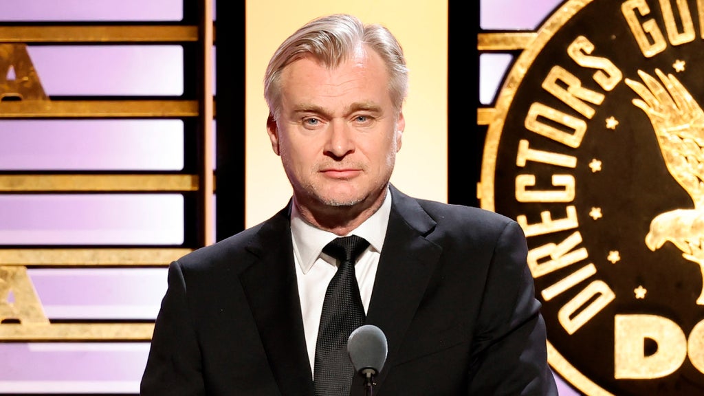 Christopher Nolan speaks onstage during the 77th Annual Directors Guild of America Awards at The Beverly Hilton on February 08, 2025. (Emma McIntyre/Getty Images)