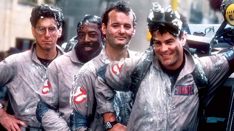 Harold Ramis, Ernie Hudson, Bill Murray and Dan Aykroyd in "Ghostbusters."