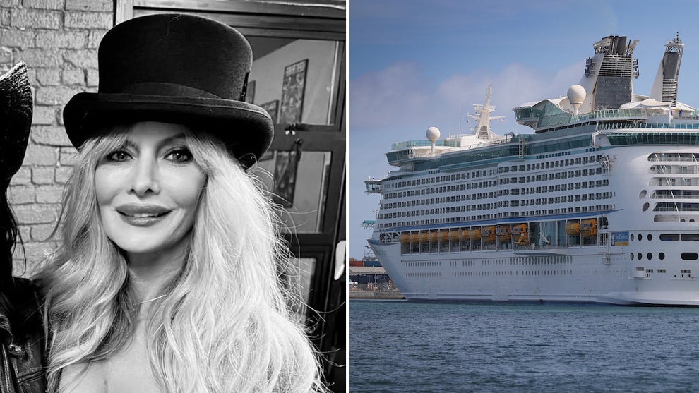 Kimberly Burch and The Royal Caribbean's Explorer of the Seas (Credit: Instagram/Getty Images)