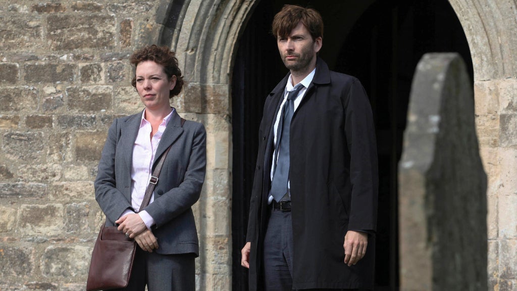 Olivia Colman and David Tennant in "Broadchurch." (ITV)
