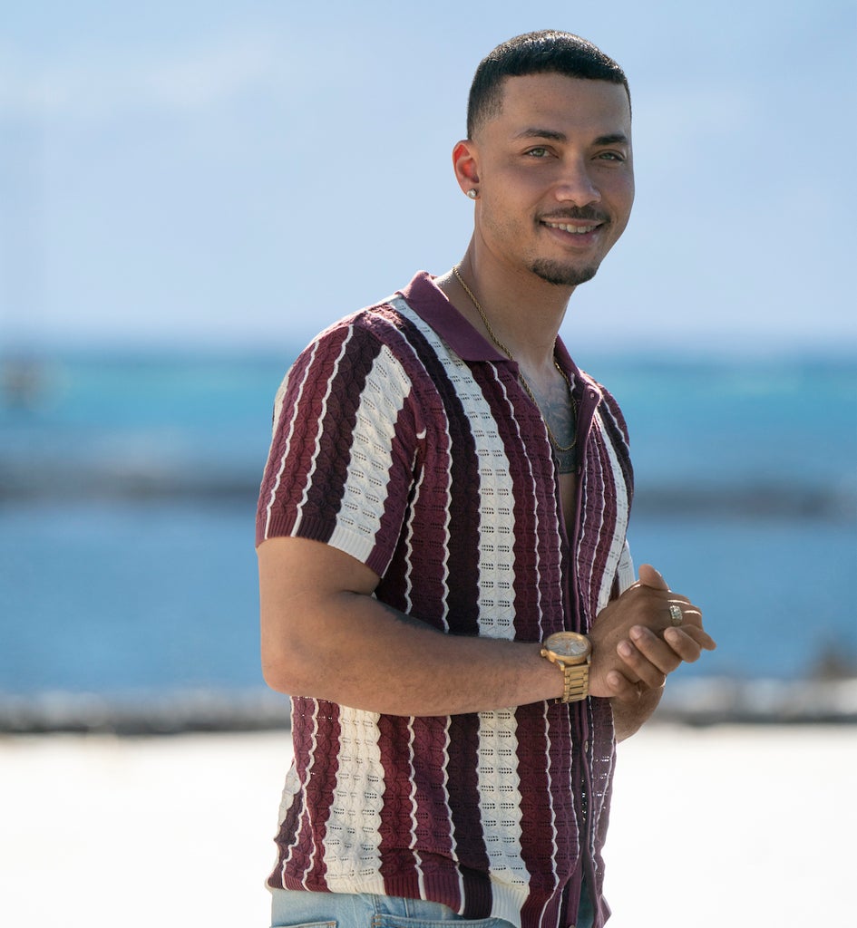 Quentin Lawrence in Season 1 of Temptation Island. (Credit: Tyler Golden/Netflix)