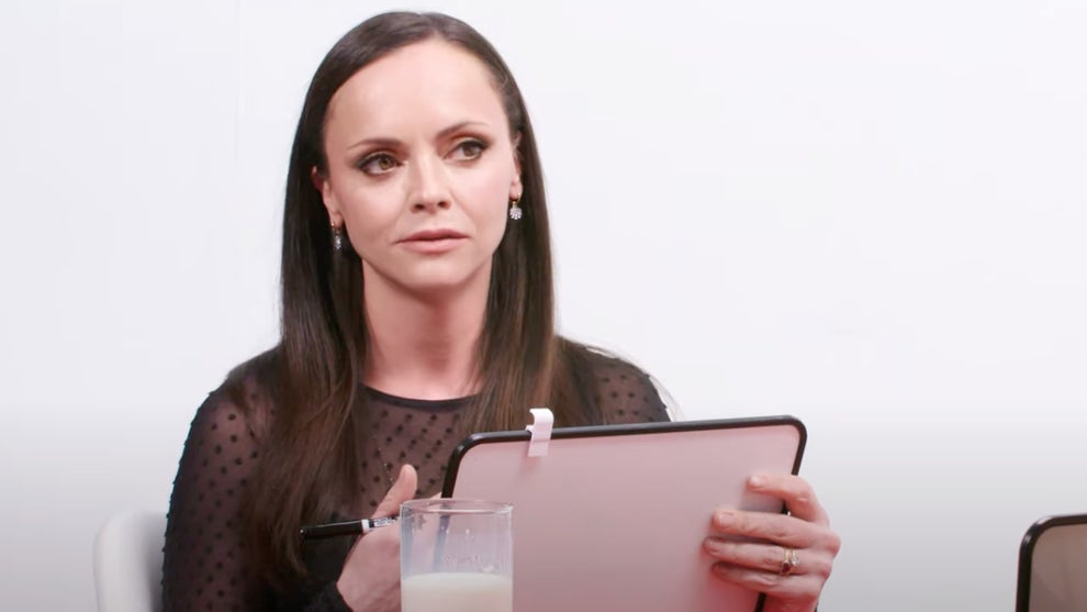 Christina Ricci on "Hot Ones Versus" (Credit: First We Feast/YouTube)