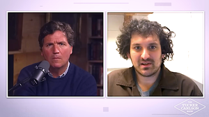 Tucker Carlson and Sam Bankman-Fried