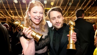 Kieran Culkin Lovingly Embraces ‘Succession’ Co-Star Sarah Snook After Broadway Show | Video