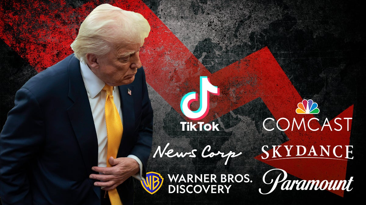 Trump puts on a chill on media acquisitions and mergers. (Getty Images/Christopher Smith for TheWrap)