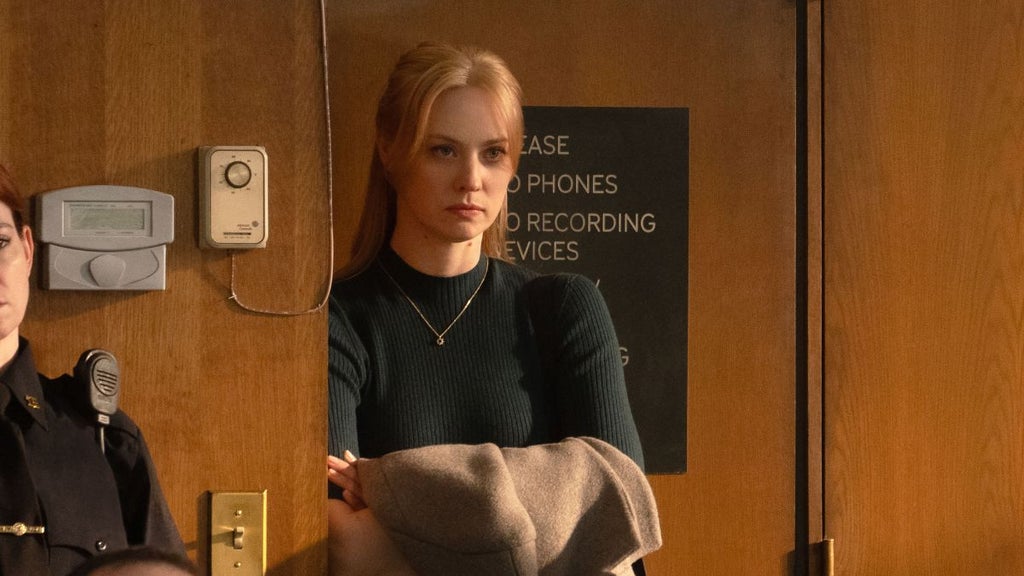 Karen Page (Deborah Ann Woll) in Marvel Television's DAREDEVIL: BORN AGAIN, exclusively on Disney+. Photo by Giovanni Rufino.
