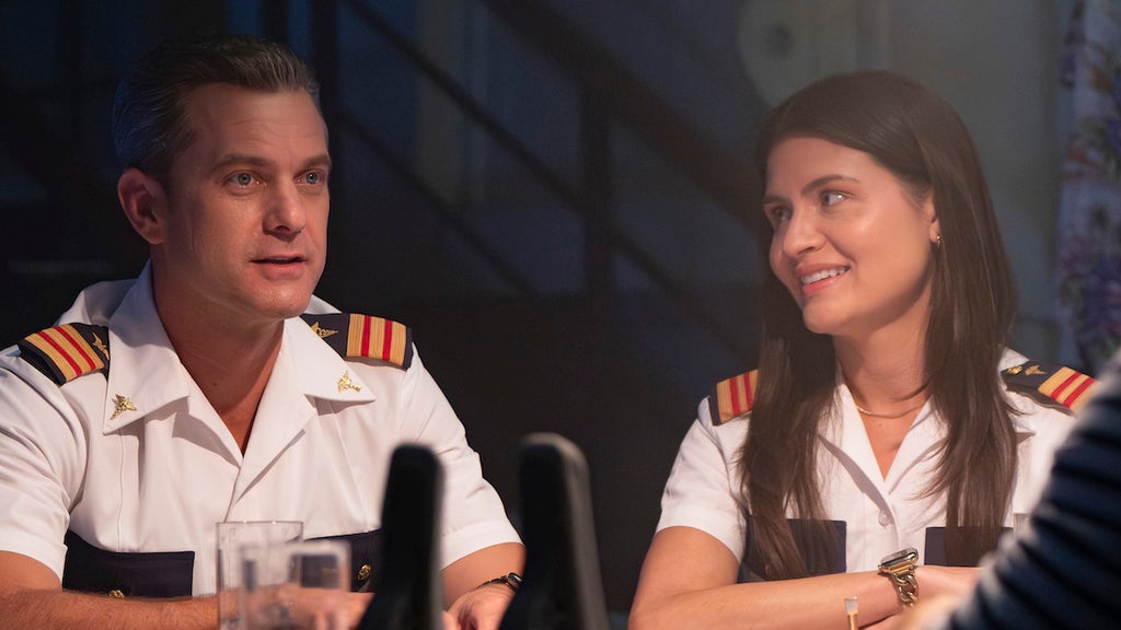 Joshua Jackson and Phillipa Soo on "Doctor Odyssey"