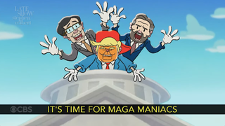 Stephen Colbert Debuts Zany ‘MAGA Maniacs’ Homage to Classic Warner Bros. ‘Toon ‘Animaniacs’