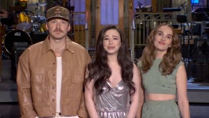 Morgan Wallen, Mikey Madison and Chloe Fineman